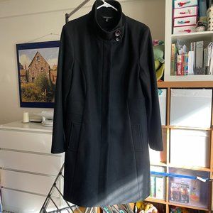 LE CHÂTEAU Black Fully Lined Wool Pea Coat (Size XXL)